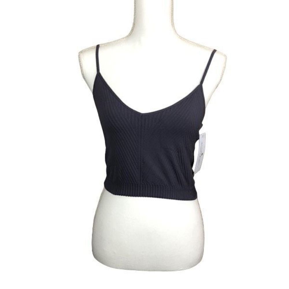 Spiritual Gangster XS/S Ribbed Row Crop Top Spaghetti Strap Tank